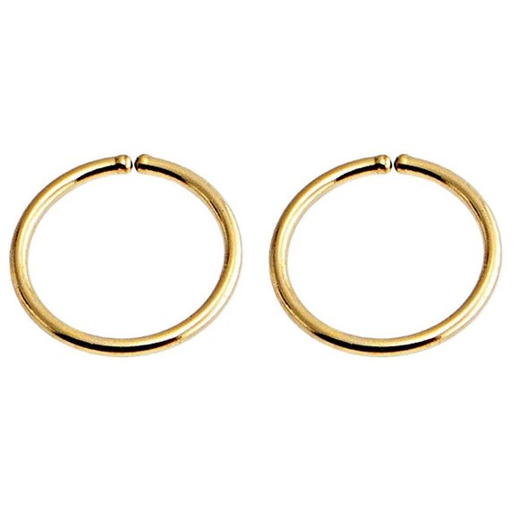 Sol and Venus Jewelry - 14K Gold Filled Multi Size Open Piercing Hoops Cartilage Helix Tragus Handmade